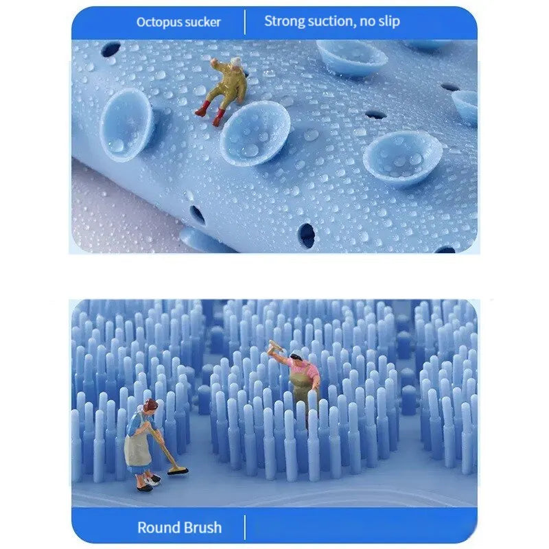 Brosse de Douche en Silicone Antidérapante – Massage & Soin du Corps