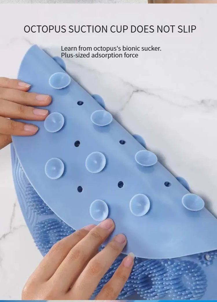 Brosse de Douche en Silicone Antidérapante – Massage & Soin du Corps