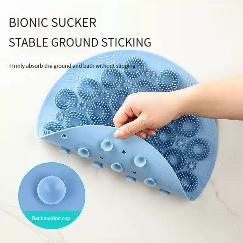 Brosse de Douche en Silicone Antidérapante – Massage & Soin du Corps